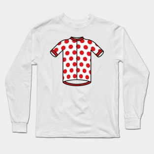 Polka Dot Climbers Cycling Jersey Long Sleeve T-Shirt